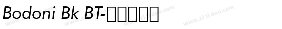 Bodoni Bk BT字体转换